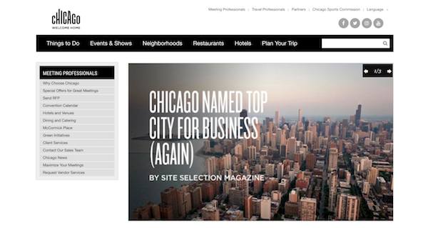 Choose Chicago – Meeting Professionals site